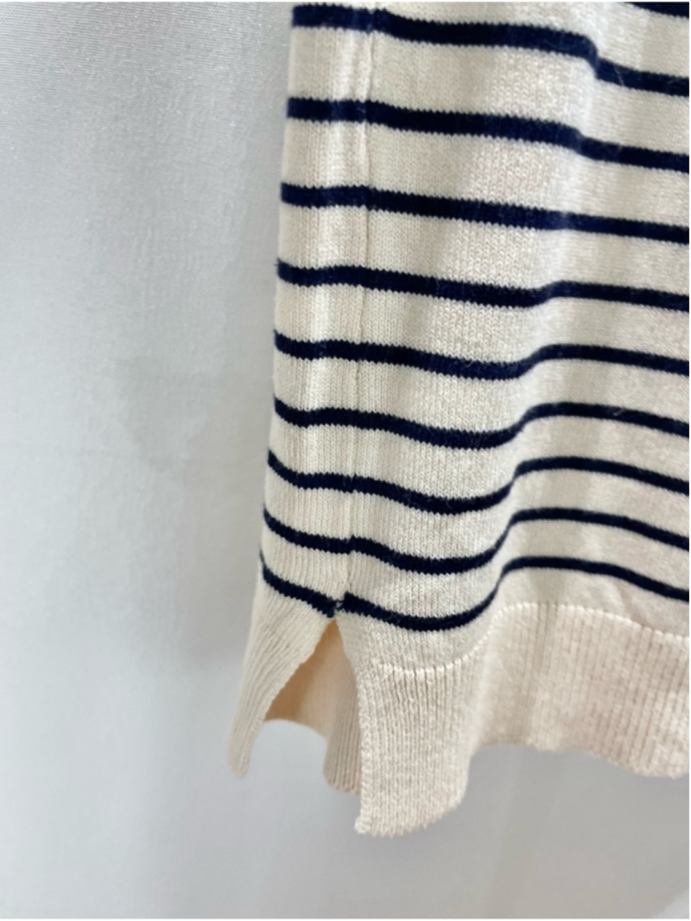 NEW Zara Cream Breton Boatneck Sweater Size XS (fits S) - Picture 4 of 7